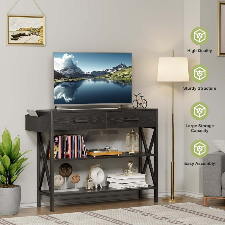 Lofka Minimalist Metal Entryway Console Table with 2 Drawers Lofka Minimalist Metal Entryway Console Table with 2 Drawers