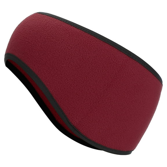 Uxcell Ear Warmer Headband, Winter Stretchy Running Sweatband for Jogging, Burgundy