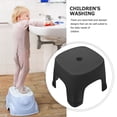 thumbnail image 3 of KAKOWELY 2pcs Foot Stool Plastic Step Stool Bathroom Stepping Foot Stool Toilet Step Stool,8.07"X7.68"X6.3", 3 of 5