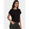 thumbnail image 6 of Women's Crew Neck Short Sleeve T Shirt Summer Casual Loose Workout Top, 6 of 6