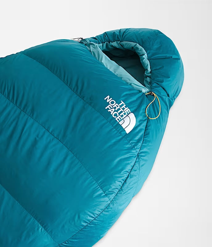 The North Face Trail Lite Down 20 Sleeping Bag Unisex Long Right Hand, Blue Coral/Reef Waters