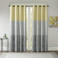thumbnail image 3 of Intelligent Design Adel Printed Total Blackout Window Panel in Yellow 50x84", 3 of 6