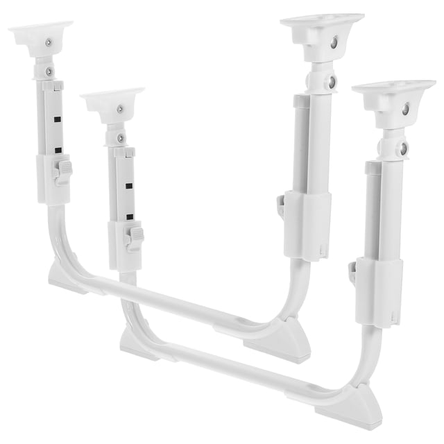 TABLZONE 1Set Strong White Folding U Shaped Adjustable Table Leg ABS Metal for Home Furniture