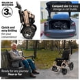 thumbnail image 4 of 330 lbs Weight Capacity, 19 Miles Battery Range, Electric Wheelchairs for Adults, US Based Premium Customer Support, Remote Controlled Lightweight Wheel Chair for Seniors, IQ-8000 by Majestic, 4 of 8