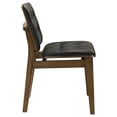 thumbnail image 6 of Redbridge Upholstered Dining Side Chair Black and Natural Walnut (Set of 2), 6 of 8