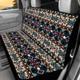 thumbnail image 4 of KUIFORTI Fashion Ethnic Tribe Automobile Seat Cover Sets 4 Pcs, Front Seat Protector Carseat Rear Split Bench Cover Comfortable Universal for Car Truck SUV Easy to Install, 4 of 7