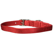 Hamilton Safety Cat Collar with Bell, Red, 3/8" Wide x 14" Long