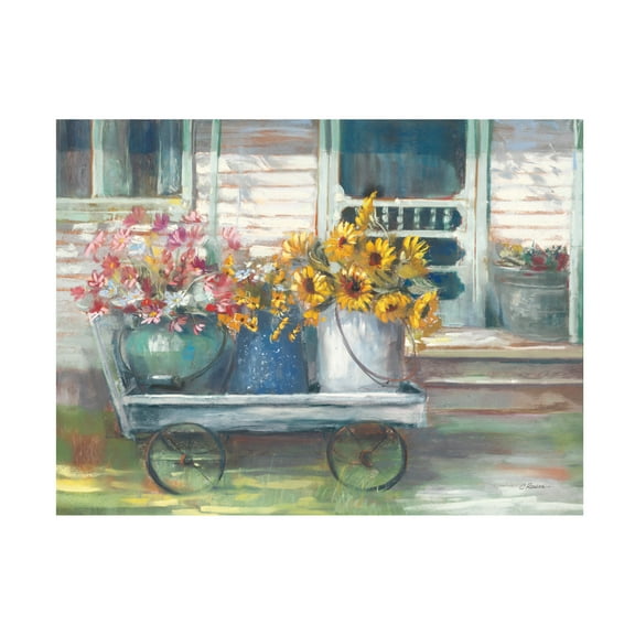 Carol Rowan 'Garden Wagon Bright' Canvas Art
