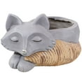thumbnail image 3 of Sunnydaze Finley the Fox Indoor Planter Statue - 8", 3 of 13