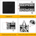 thumbnail image 3 of Bohemian Pattern Picnic Blanket Waterproof Outdoor Beach Blanket Hand-held Pad Suitable for Travel, Camping, Beach, Family Gatherings, 3 of 7