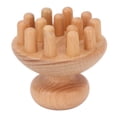 thumbnail image 1 of Herramienta de Masajeador de Cabeza, Masajeador de Cuero Cabelludo de Madera Elimina la Relajación del Músculo de la Celulitis para El Muslo, 1 of 7
