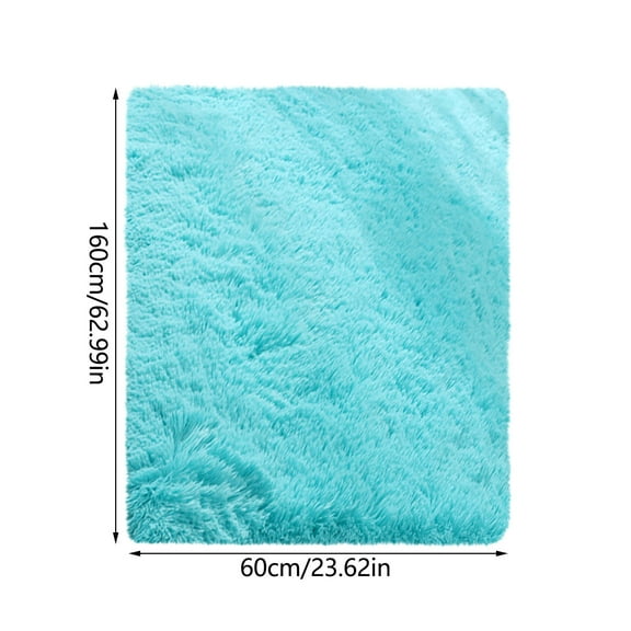 Bouanq Super Soft Bath Rug Fluffy Shag Area Rug for Living Room Bedroom Dining Room Machine Washable Non Slip Asorbent Floor Mats