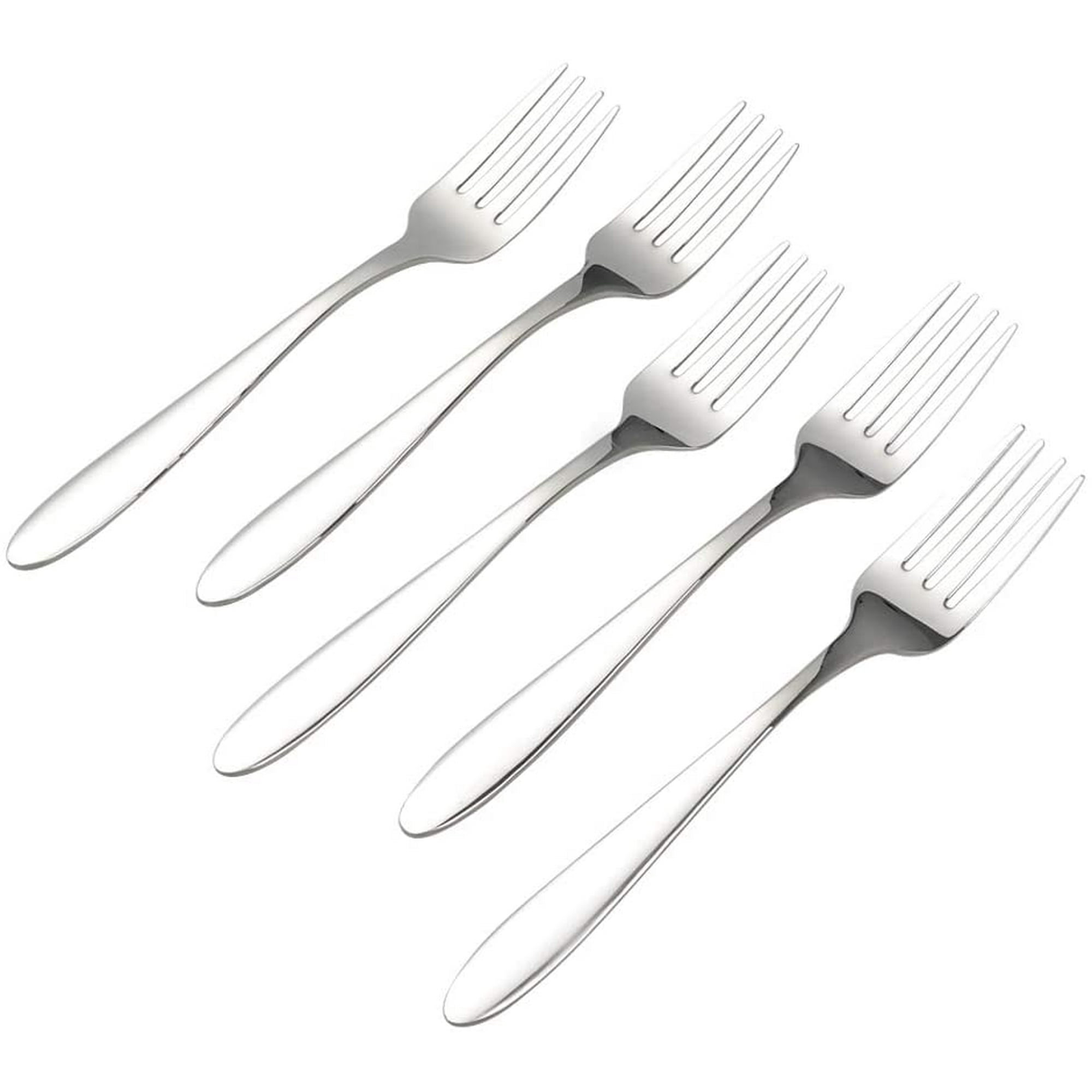COM-FOUR® 12x fourchettes à gâteau en acier inoxydable 430