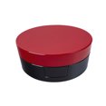 thumbnail image 1 of Round Cream Box Makeup Foundation Box Two-Layers Blusher Box Pressed Powder Box with Mirror Red, 1 of 8