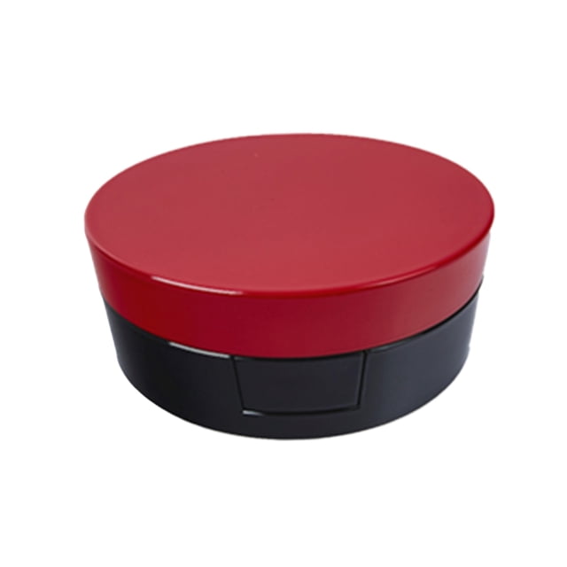 Boîte Ronde à Crème Boîte à Fond de Teint Boîte à Blush à Deux Couches Boîte à Poudre Compacte avec Miroir Rouge