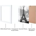 thumbnail image 5 of 8x10 Picture Frame Natural Wood Photo Frames Collage Display Photos Decorative Art Prints Picture Frame for Wall Hanging and Table Top Display Home Decoration White White DIY, 5 of 7