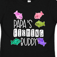 thumbnail image 4 of Inktastic Papa's Fishing Buddy with Colorful Fish Boys or Girls Toddler T-Shirt, 4 of 5