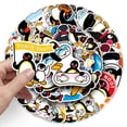 thumbnail image 4 of Pegatinas 50 Uds. Pegatinas impermeables de pingüino de dibujos animados para botella de agua, monopatín, álbum de recortes, ordenador portátil, coches, bicicleta, motocicleta, guitarra, 4 of 5