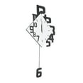 thumbnail image 3 of Decorative Wall Clock, Frameless Design Swing Wall Clock Number Decoration Fine Workmanship MDF ABS  for Living Room, 3 of 8