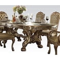 thumbnail image 4 of ACME Dresden Dining Table with Trestle Pedestal - - Gold Patina & Bone, 4 of 5