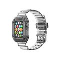 thumbnail image 1 of Compatible avec Apple iWatch Étui de Protection, Femmes Hommes Bracelet de Remplacement Doux Transparent pour Apple Watch (Noir Transparent, 38/40mm), 1 of 6
