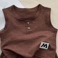 thumbnail image 5 of Toddler Baby Girl Outfits Solid Summer Clothes Infant Waffle Sleeveless Tops Cute Shorts Set Kaprioy Toddler Girl Clothes 18 24 Months 2T 3T 4T 5T Casual Vest Set, 5 of 5