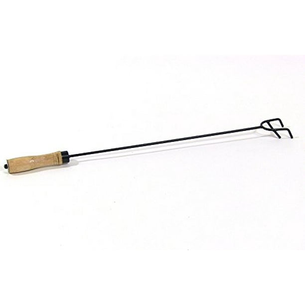 Sunnydaze Fire Pit Poker with Wood Handle 26 inch Long