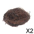 thumbnail image 1 of Jaula Nido para pájaros de ratán tejido natural Soledad 15cm 2 piezas, 1 of 9