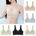 thumbnail image 3 of Ahdbta Wireless Bra for Women Push Up Smoothing Full Coverage Bras Seamless Comfortable Soft Bralattes Supportive T Shirt Bra, 3 of 3