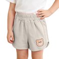 thumbnail image 2 of SROBPTY Toddler Girls Summer Shorts Solid Soft Breathable Pants for 6M-3Y, 2 of 5