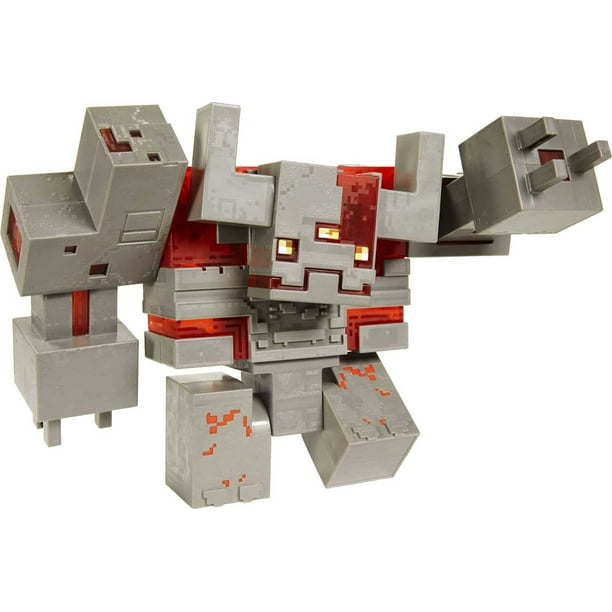 Minecraft Dungeons Redstone Monstrosity Large Battle Figure 10 Inch By 7 3 Inch Action And Adventure Toy Based On Video Game Gift For Kids Age 6 And Older Walmart Com