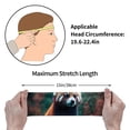 thumbnail image 4 of Lsque Forest Plant Raccoon Pattern Sweatbands Sports Headband for Men & Women - Moisture Wicking Athletic Cotton Terry Cloth Sweatband for Tennis, Basketball, Running, 4 of 9