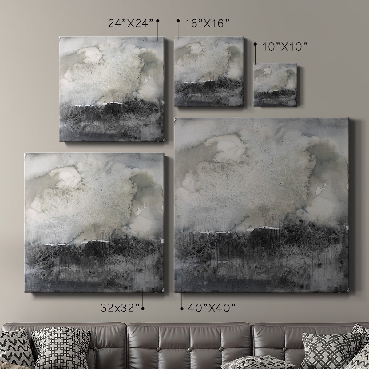 Wexford Home Salted Horizon II-Premium Gallery Wrapped Canvas, 32" x 32" - Ready to Hang