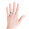thumbnail image 6 of ANGARA Emerald-Cut Lab Grown 1.5 Ct Emerald Two Tone Engagement Ring for Women in 14K Rose Gold (Size-8x6mm) | May Birthstone, Anniversary, Jewelry Gift for Women | Lab-Grown Emerald Ring, 6 of 9