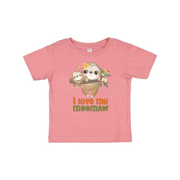 Inktastic Sloth I Love My Meemaw Boys or Girls Baby T-Shirt
