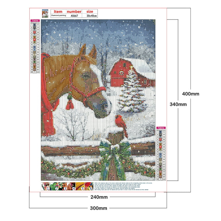  Horse DIY 5D Diamond Painting Kits Full Drill Diamond Painting  horseCrystal Rhinestone Embroidery Pictures Cross Stitch Arts Craft for  Home Wall Decor Gift 12X16 inches…