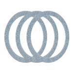 Uxcell Anneau d'adaptateur magnétique, Kit de conversion de chargeur sans fil magnétique bleu