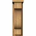 thumbnail image 2 of 6"W x 12"D x 20"H Newport Rough Sawn Corbel w/Backplate, Western Red Cedar, 2 of 9