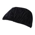 thumbnail image 4 of Funda de repuesto para silla redonda tipo platillo, lavable, de jacquard, para comedor. Negro, 4 of 9