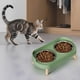 thumbnail image 4 of CaiYueKe Non-Slip Elevated Dog Bowls Stainless Steel Double Pet Feeder Dish Anti-Tip Spill Proof Bowls for Cats Small Dogs Senior Pets Food Water Bowls with Neck Support Easy Clean Feeding Station, 4 of 6
