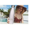 thumbnail image 5 of NYLAN INC Stainless Steel 17 OZ Water Bottle Cold and hot vaccum Double Walled Insulated Bonus A Removable Carrying Handle Reusable Sparkly Bottles - Pink Glitter and Silver Glitter, 5 of 9