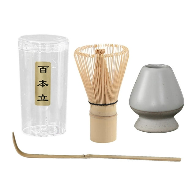 Traditional Japanese Matcha Set Traditional for Friends Gifts Tea Room Matt White