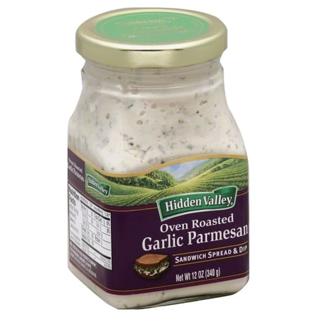HIDDEN VALLEY, OVEN ROASTED GARLIC PARMESAN SANDWICH SPREAD & DIP, GARLIC PARMESAN, GARLIC PARMESAN