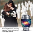 thumbnail image 4 of Realistic Spiral Galaxy Small Urn For Ashes Keepsake - Mini Urns For Ashes Small - Funeral Urns For Adult Ashes Women - Small Galaxy Urn - Urns For Human Ashes Adult Male (Size - 3inch, 1pcs), 4 of 5