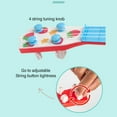 thumbnail image 2 of <p>Cartoon Ukulele Instrument Toy Simulation Ukulele Instrument Toy Cartoon 4 Adjustable Strings Portable Musical Ukulele Guitar Toy</p>, 2 of 7