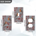 thumbnail image 2 of Light Switch Cover Switch Plate Outlet Cover Plug Cover for Electrical Unused Outlet Cover Red Berries and Robin Birds, 2 of 6
