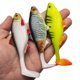 thumbnail image 4 of Paquete de 2 Señuelos de Pesca de Plástico Blando, Cebos de Natación con de con Ojos 3D, Cebo con de Que Se Hunde Estilo B, 4 of 5