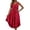 Red, variant on PMVFHDE Women V Neck Ice Silk Nightgown Sleepshirt Imitation Loungewear Breathable Soft Comfort Sleep Dress Watermelon Red,One Size