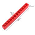 thumbnail image 2 of 5 Pcs Support de Bit 12 Trous 1/4 Tige Hexagonale Tournevis Plastique Rangement, 2 of 8