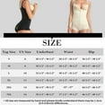 thumbnail image 2 of Women's Latex Waist Trainer Slimming Bodysuit Tummy Control Shapewear Full Body Shaper Open Bust Corset Zipper Girdle, 2 of 6